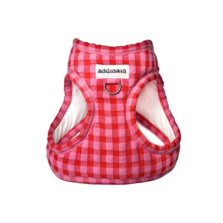 Arnés Body Vichy Bicolor Fresa