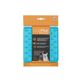 Lickimat Mini Buddy Turquesa Perro