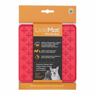 Lickimat Mini Buddy Rosa Perro
