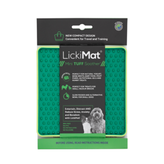Lickimat Mini Tuff Soother Verde Perro
