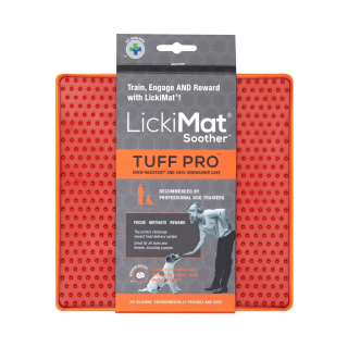 Lickimat Tuff Soother Pro Naranja Perro