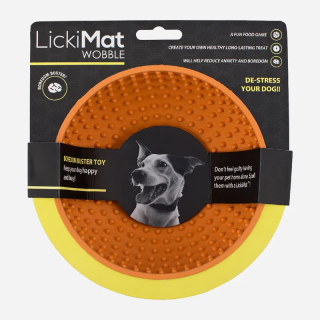 Lickimat Wobble Naranja Perro