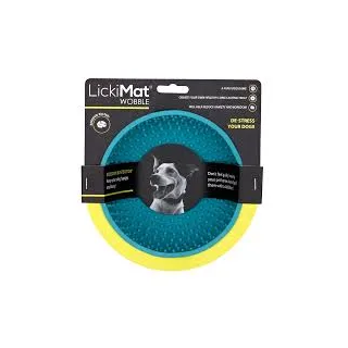 Lickimat Wobble Turquesa Perro