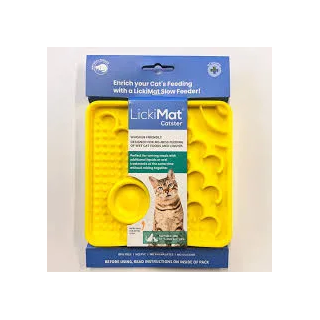 Lickimat Catster Amarillo Gato