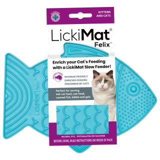 Lickimat Felix Turquesa Gato