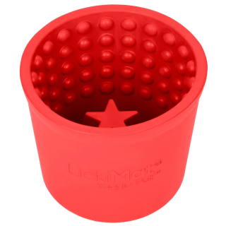 Lickimat Yoggie Pot Rojo Perro